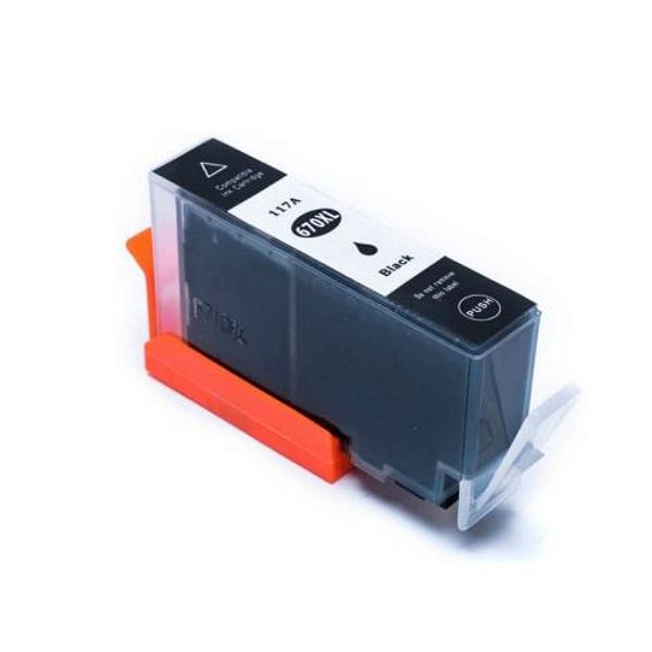Cartucho De Tinta Compatível HP 670xl | 670 xl | Preto BK | 22ml | Ollix
