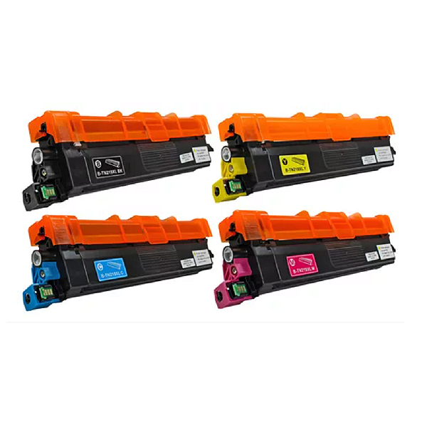 Kit Toner Compatível Brother | Tn219 XL 4 Cores | Tn 219 | HL-L3240 | DCP-L3560 | MFC-L3760