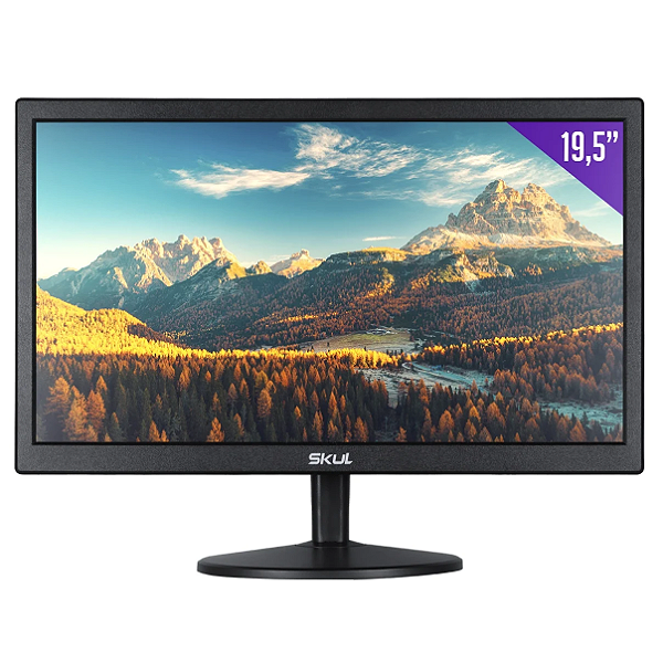 MONITOR SKUL 19,5" OFFICE LED 5MS COM ENTRADA HDMI+VGA - SM1955MS