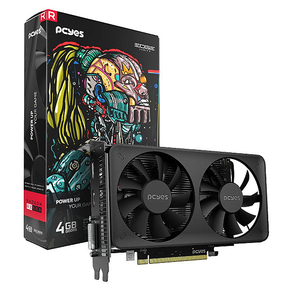 PLACA DE VÍDEO AMD RADEON GPU RX 550 - 4GB DDR5 - 128BIT - DP / HDMI / DVI - PCYES