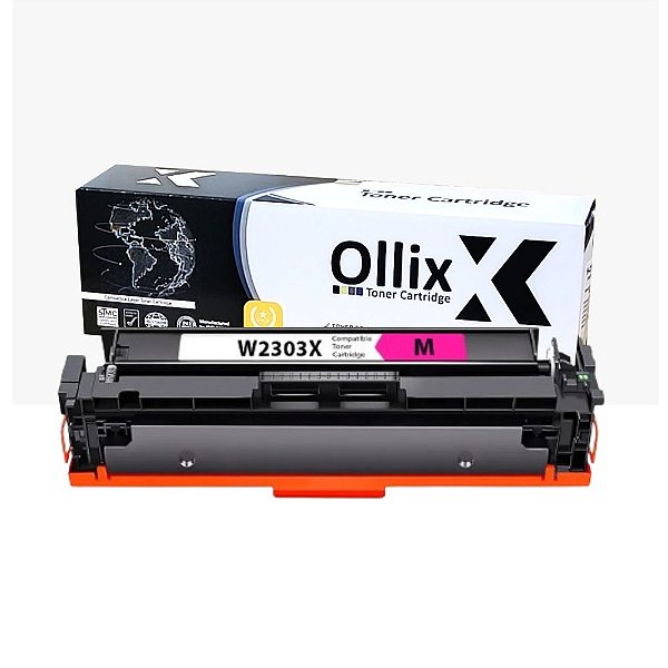Toner Compatível HP | COM CHIP | 230X | W2303X | MAGENTA | 5.5K | 4201 | 4203 | 4203DW | 4303DW | 4303 | 2300 |230A | Ollix