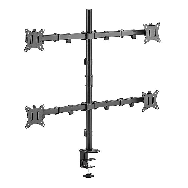 Suporte para 4 Monitores 17 pol a 32 pol preto - vinik Smq440C