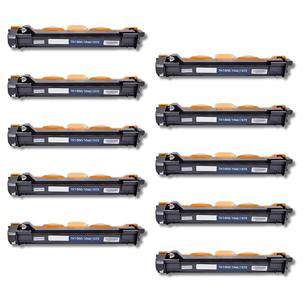 kit 10 Toner Compatível Brother TN1060 | TN1000 | Hl-1212w | Dcp-1612 | Dcp-1617nw | Hl-1212
