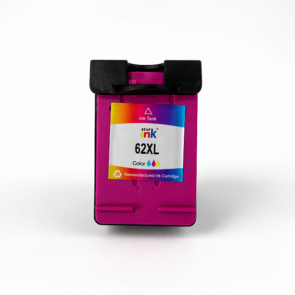 Cartucho De Tinta Compatível HP 62xl COLOR | 5740 | 7645 | 5744 | 5746 | 5742 | 5660 | C2P05AL | Star Ink