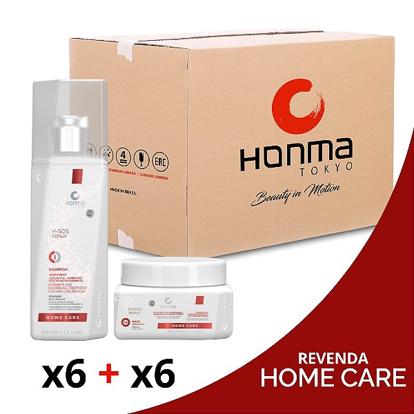 H-S.O.S Repair Revenda Box 6+6 (P1+PM) - Honma Tokyo 300mL/g