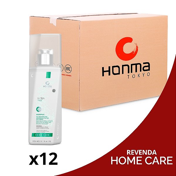 H-Tea Tree Shampoo Revenda Box 12 - Honma Tokyo 300mL