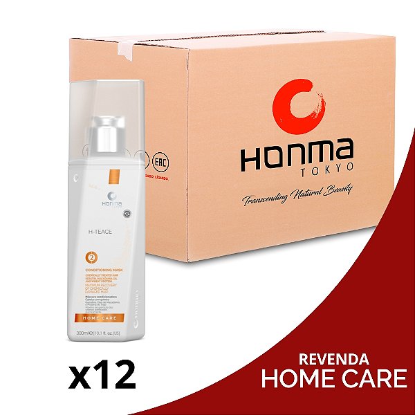 H-Teace Máscara Condicionadora Revenda Box 12 - Honma Tokyo 300mL