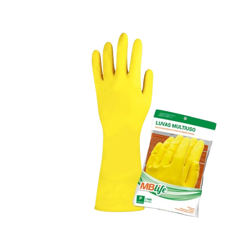 LUVA DE LATEX PARA LIMPEZA MB LIFE CA 44541