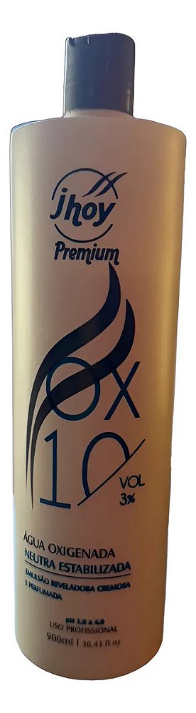 Água Oxigenada 10 Vol Profissional Jhoy 900ml Sem Tom