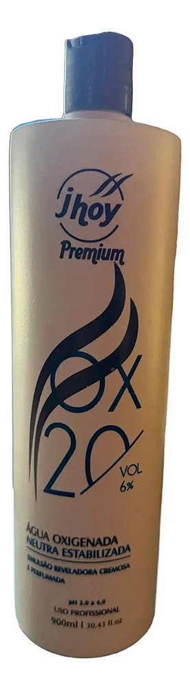 Água Oxigenada Cremosa Jhoy Premium 20 Vol 900ml Sem Tom
