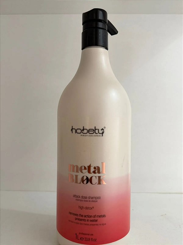 Shampoo Detox Hobety Profissional Metal Block 1l