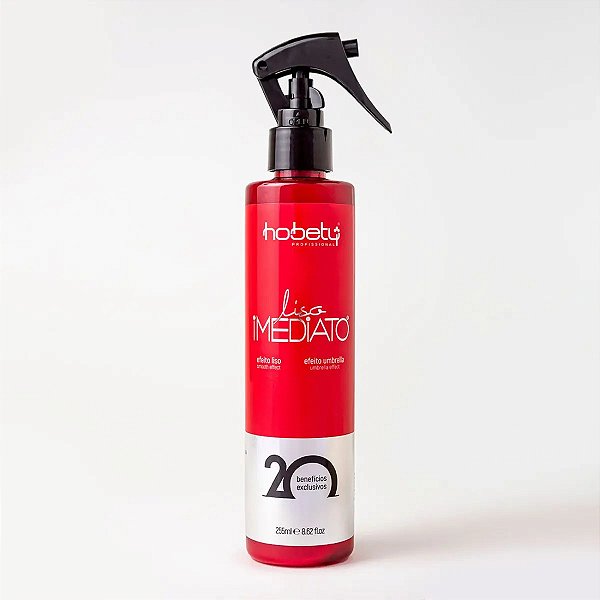 Finalizador Hobety Liso Imediato 255ml Hobety Liso Imediato Choque De Queratina Finalizador
