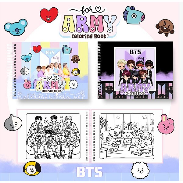 FOR ARMY - LIVRO DE COLORIR A5 (COLORING BOOK)