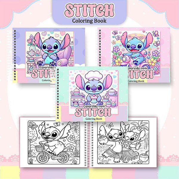 STITCH - MOD 24 LIVRO DE COLORIR (COLORING BOOK)