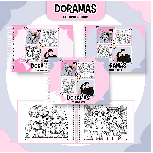 DORAMAS - LIVRO DE COLORIR A5 (COLORING BOOK)