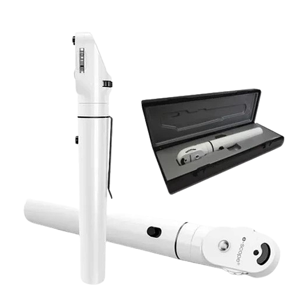 OFTALMOSCÓPIO - RIESTER - E-SCOPE LED BRANCO