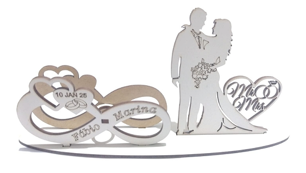 Enfeite de Casamento Infinito.