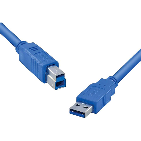 Cabo USB Super Speed USB-B 3.0 2 metros para Impressora