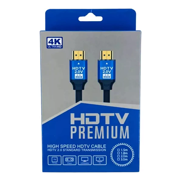 Cabo Hdmi 2.0 10 Metros 4k Blindado - Conectores 24k Gold