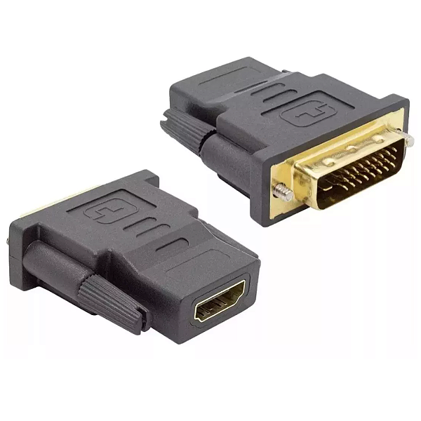 Adaptador Dvi-d Macho P/ 24+1 X Hdmi Femea Conector