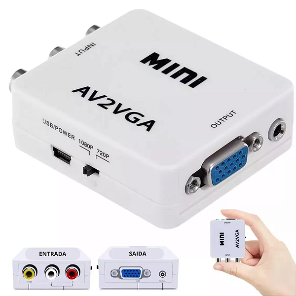MINI CONVERSOR  VGA X AV2