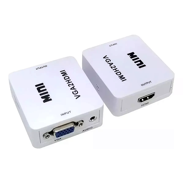 Mini Adaptador Conversor Vga x 2hdmi