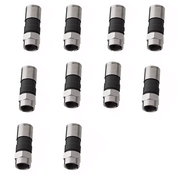 Conector De Compressão Rg-59 Kit 10un Conex