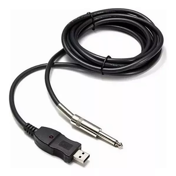 Cabo USB 2.0 Para P10 3 Metros instrumental