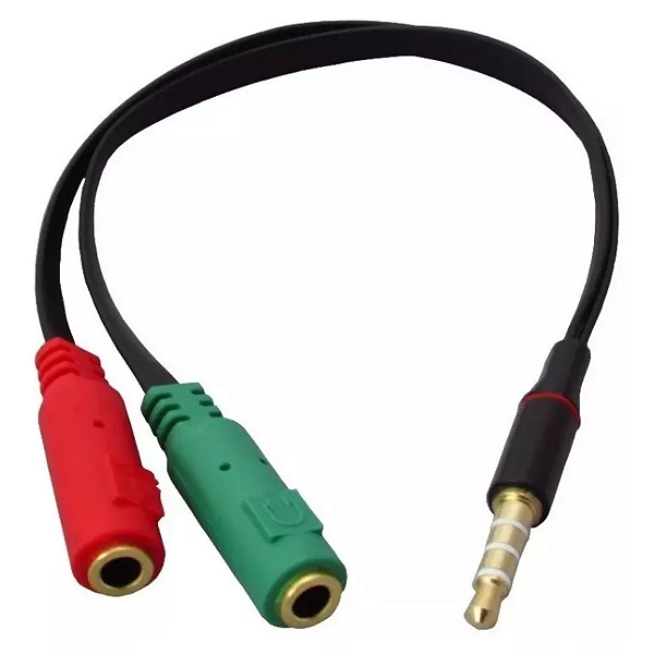 Cabo P3 Para Fone e Microfone Femea