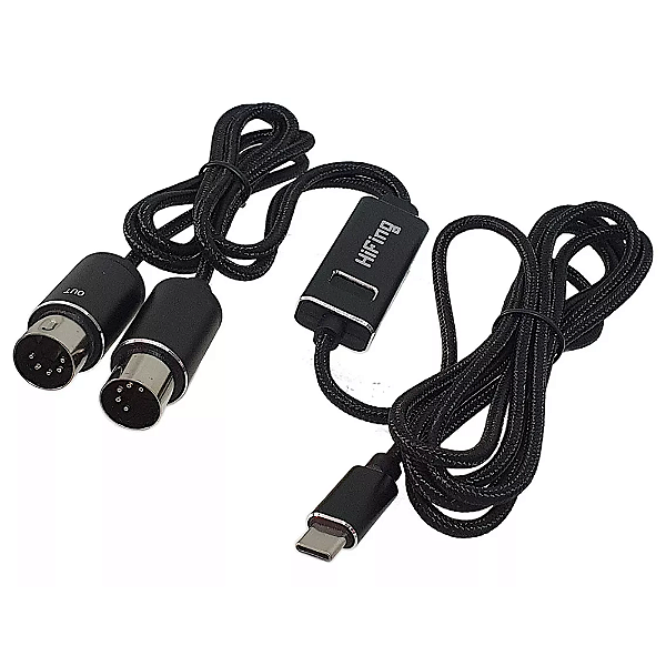 Cabo Midi X Usb- C Para Teclado Musical Profissional