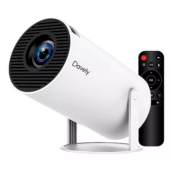 Mini Projetor Led Hy300 Smart Android 11 Branco 1080p