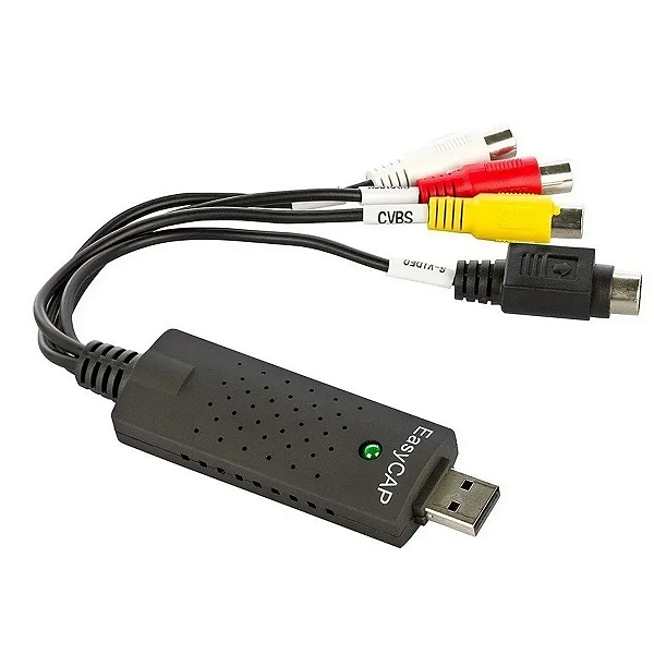 Placa de Captura USB Vídeo Áudio RCA para PC Esycap