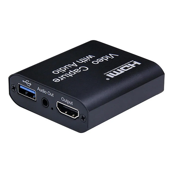 Placa Captura Hdmi Usb 3.0 Entrada Microfone/ Saida Fone