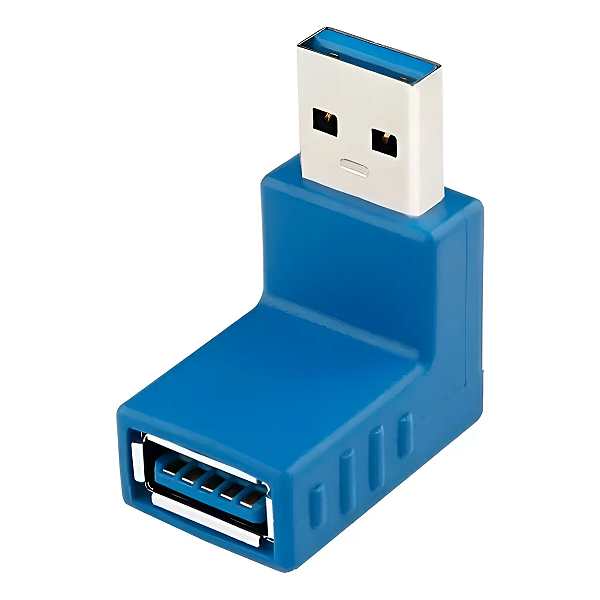 Adaptador Usb 3.0 Fêmea X Macho 90 Graus