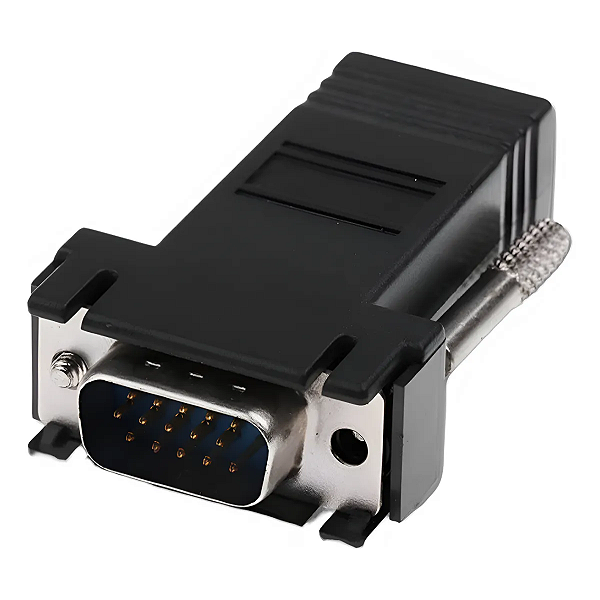 Adaptador Extensor Vga Macho Para Rj45 Femea