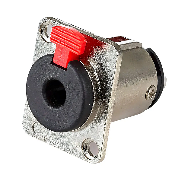 Conector P10 Fêmea Estéreo Para Painel