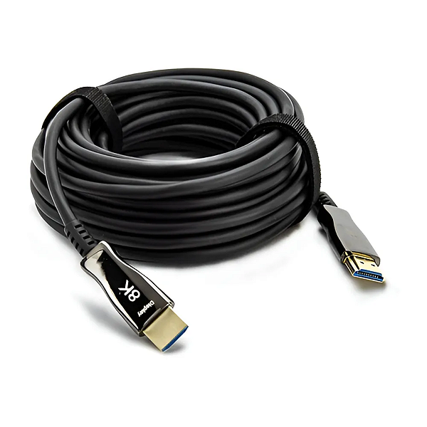 Cabo Hdmi 2.1 8k Fibra Óptica 30mts Desmontável