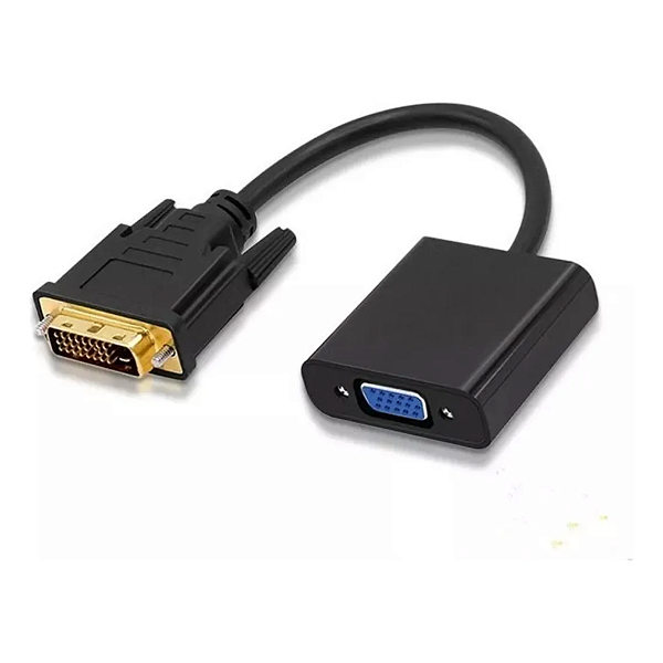Conversor Adaptador Dvi-d Macho 24+1 P/ Vga 15 Pinos Fêmea