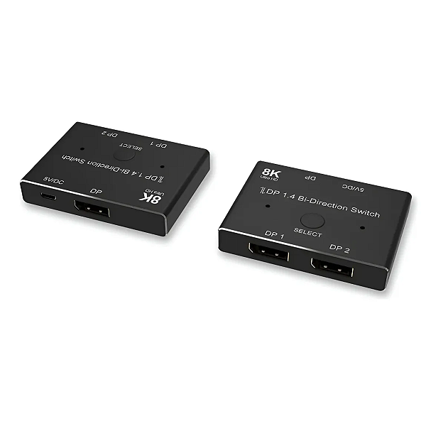 Switch E Splitter Displayport 1.4 1x2 2x1 - 8k@30hz 4k@120hz