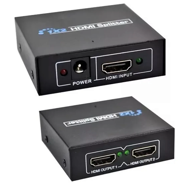 Splitter 1x2 Distribuidor De Sinal Hdmi 3d Duplicado Tv