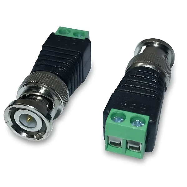 Kit 10 Conector Bnc Macho Borne Parafuso P/ Camera De Cftv