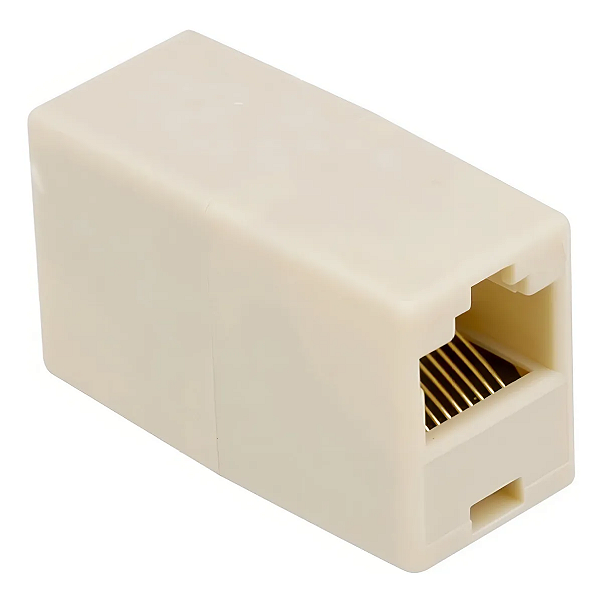 Emenda Cabo Rede Rj45 Fêmea P/ Extensão Cat5 Cat6