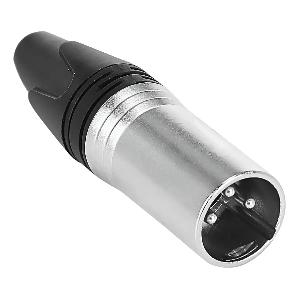 Plug Xlr Macho Metal Profissional Soundvoice Xl03 Macho