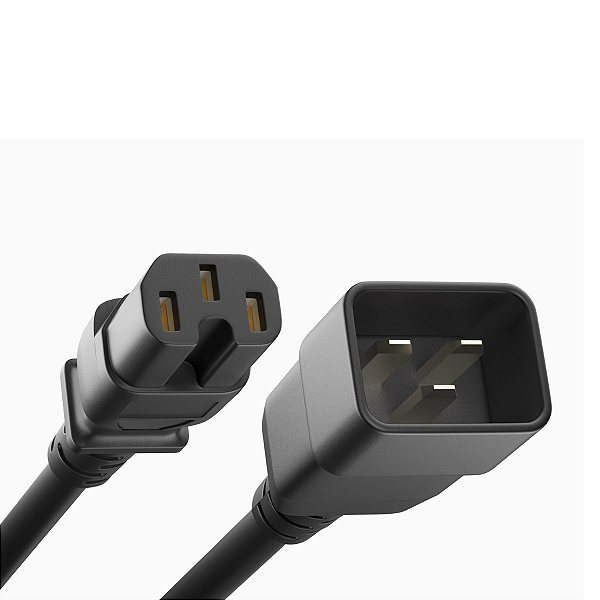 Cabo de Força IEC C15 para IEC C20 20A 3Mts Conexão Partner