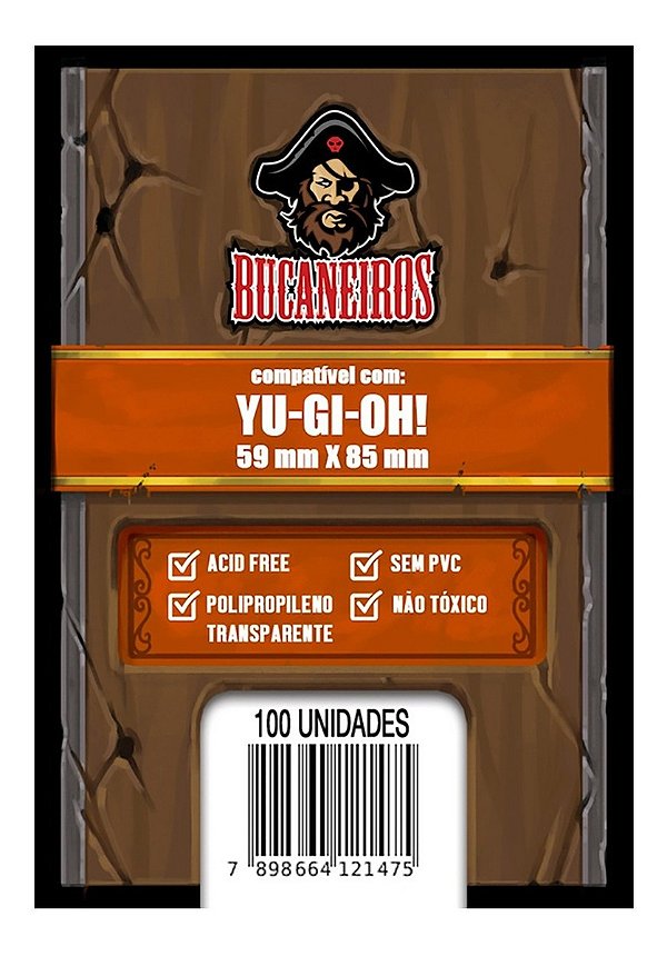 Sleeves Saquinhos De Proteção Yu-gi-oh 59x85mm 100un Bucaneiros