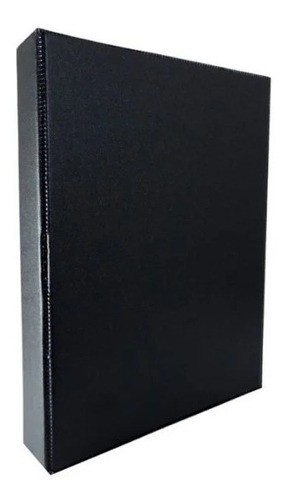 Fichário 4 Argolas 1/4 Liso Pequeno Preto Dac
