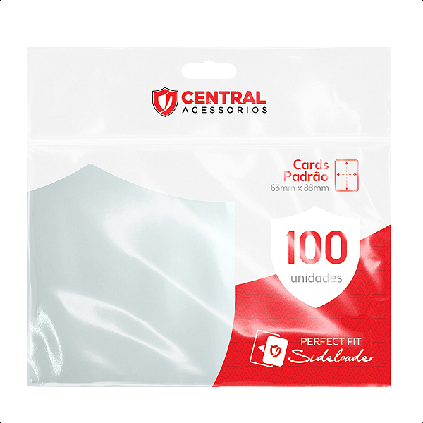 100 Sleeves Perfect Fit Sideloader Central Shield Magic Size