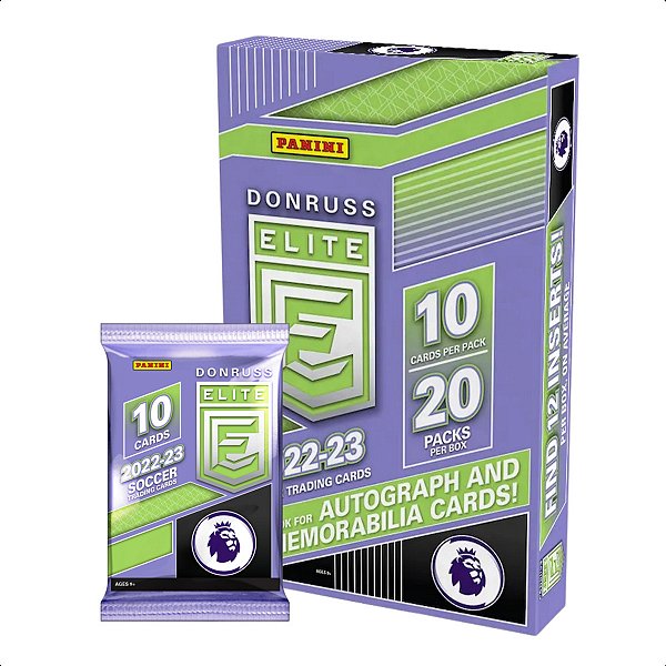 Pack Pacote 10 Cards Elite Premier League 2023 Lacrado