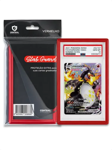 Slab Guard Vermelho Central Gradeado Psa Protetor Silicone