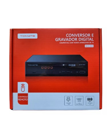 Conversor E Gravador Digital Tomate Mcd-888 Hdmi Usb Cor Preto 110v/220v